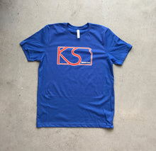 Load image into Gallery viewer, &quot;Kansas Love&quot; Basketball Blue &amp; Red T-Shirt
